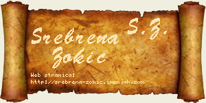 Srebrena Zokić vizit kartica